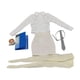 thumbnail image 2 of Trajes de ropa femenina a escala 1/6, elegante disfraz en miniatura para el lugar de trabajo de 12 pulgadas Albaricoque blanco, 2 of 9
