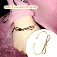 thumbnail image 5 of Linyer Arm Cuff Metal Jewelry Exquisite Women Armband Body Adornment Hand Ornament Arms Bracelet with Simple Shape for Gift Decor Bowknot, Golden, 5 of 5