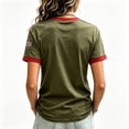 thumbnail image 4 of 9/11 25th Anniversary Shirt T Shirts for Women Never Forget 911 Patriotic American Flag Memorial Graphic T-Shirt Army Green L, 4 of 4