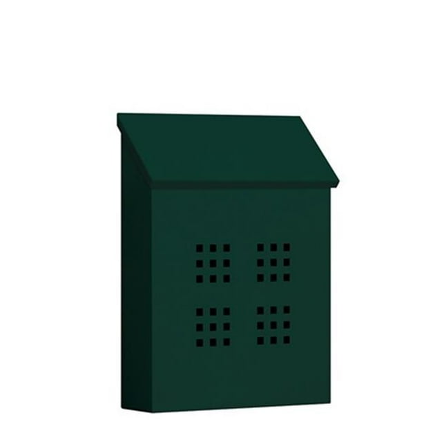 Salsbury Decorative Vertical Style Traditional Mailbox In Green