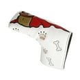 thumbnail image 3 of Golf Mallet Putter Head Cover PU Putter Headcover Durable Protection Guard Straight White, 3 of 10