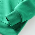 thumbnail image 4 of CYRBOKO Sweatshirts for Toddler Boys, 2025 Cotton Full Zip Long Sleeve Hooded Tops Army Green Size 3-4 T, 4 of 5