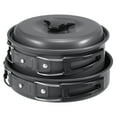 thumbnail image 3 of 10pcs Camping Cookware Mess Kit Cookset Outdoor Cooking Equipment Pot Pan Bowls Backpacking Hiking Gear, 3 of 7