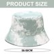 thumbnail image 2 of Sombrero de pescador teñido anudado, sombrero de lavabo para mujer, sombrero casual de protección solar de doble cara, sombrero para el sol, circunferencia de sombrero de 56-58 cm, 2 of 6