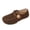 16#Coffee, variant on Women Fuzzy Teddy Fleece Lined Moccasin Shoes Wooden Button Strap Flat Slip On Winter Warm Cozy Birken Style Cotton Shoes