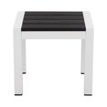 thumbnail image 2 of Pangea Home Brise Moderne Cadre en Aluminium Patio Table d'Appoint en Blanc/noir, 2 of 4