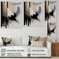 thumbnail image 4 of Designart Black, White And Gold Expression IV Canvas Wall Art, 4 of 5