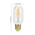 thumbnail image 4 of Bombilla Vintage Doble Espiral E27 4W LED Filamento Flexible Luz Cálida Bombilla LED 220V, 4 of 8