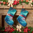 thumbnail image 6 of KLL Aurora Borealis Village for 18" Christmas Stocking Snowman Xmas Stocking Holiday Christmas Decoration Gifts for Family Kids, 6 of 8