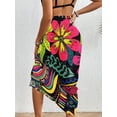 thumbnail image 3 of Bsubseach Fashion Women Sarong Swimsuit Coverups Short Bikini Wraps Sheer Pareo Beach Bathing Suit Cover Up Summer Outfits, 3 of 6
