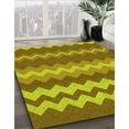 thumbnail image 2 of Ahgly Company Indoor Round Patterned Golden Brown Yellow Area Rugs, 6' Round, 2 of 6