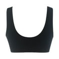 thumbnail image 4 of Women's Front Closure Cotton Bra Button Snap Closure Comfort Wireless Pure Bras Wirefree Push Up Seamless Bralettes, 4 of 6