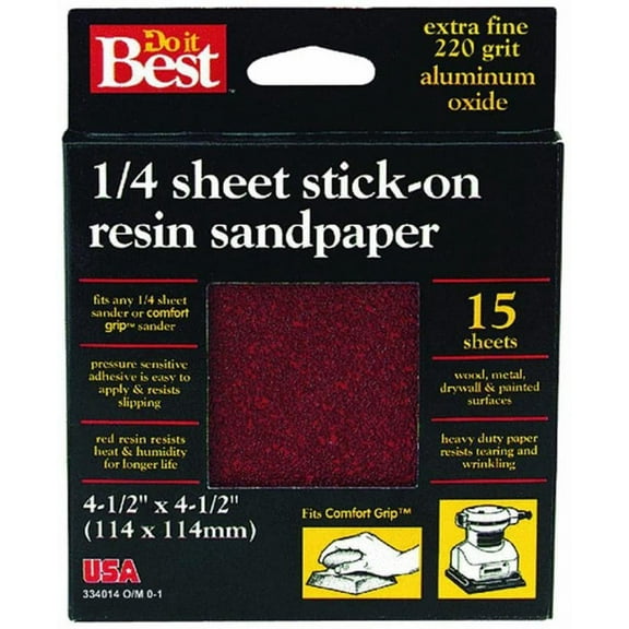 Ali Ind. 334014 Do it Best 1/4 Sheet Stick-On Sanding Sheets