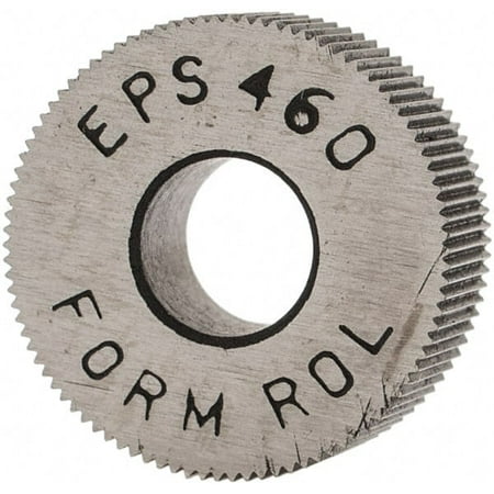 

Made in USA 1/2 Diam 70° Tooth Angle 60 TPI Standard (Shape) Form Type High Speed Steel Straight Knurl Wheel