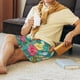thumbnail image 5 of Balery Pineapple Pantalones cortos de pijama de punto de algodón para hombre con cinturilla y bolsillos-Small, 5 of 6