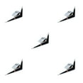 thumbnail image 3 of Transemion Car Sticker Emblem Easy Installation And Cool Style Easy To Install Zinc Alloy Accessories For Car V8 Badge Decal V8：Silver 5Set, 3 of 6