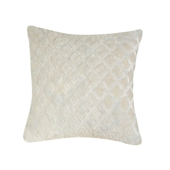 Leodye 1PCS Solid Colorful Cushion Cover Sofa Lumbar Pillow Case Soft Home Decoration Throw Pillow Cover for Living Room -16.9in*16.9in