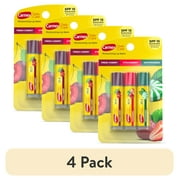 (4 pack) Carmex Daily Care Moisturizing Lip Balm Sticks, SPF 15, Multi-Flavor Lip Balm, 3 Count (1 Pack of 3)