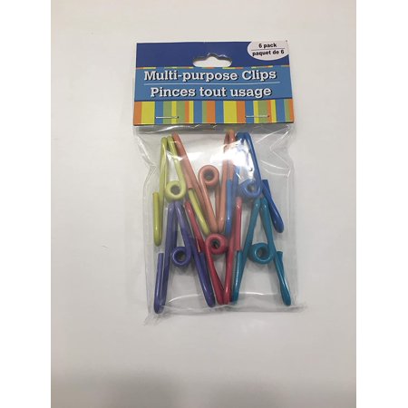 Multi-Purpose Multi Color Clips Set of 6 | Walmart Canada