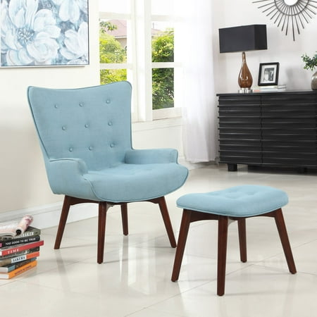 Best Master Furniture Accent Chair with Ottoman