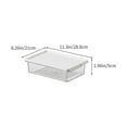 thumbnail image 3 of Hauiodp Flat Plastic Box for Kitchen&Refrigerator, Transparent Food Storage Container, Plastic Refrigerator Organizer, Fridge Storage Containers for Fruit, Yogurt, Snacks, 3 of 6