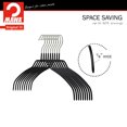 thumbnail image 4 of Ultra Thin Series, Colgador Antideslizante para Camisa Que Ahorra Espacio, Estilo 42/pies, Paquete de 24, 4 of 7
