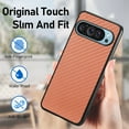 thumbnail image 5 of Compatible with Google Pixel 9 / 9 Pro Case,Cute Woven Pattern Case for Women Men,Bumper,Soft Shockproof Camera Protection Phone Case TPU Anti-Bump Silicone Wireless Charging Case,Brown, 5 of 10