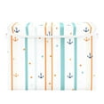 thumbnail image 7 of Yayeee Collapsible Cube Storage Bin with Lid Fabric Closet Decorative Basket with Handles, Cute Nautical Pattern, 7 of 7
