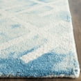 thumbnail image 3 of Safavieh Dip Dye Seanna Distressed Area Rug, Blue/Ivory, 7' x 7' Square, 3 of 7