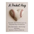 thumbnail image 2 of Baseball Pocket Hug with Gift Card, Heart Shaped Inspirational Cards for Players & Fans, Sports Themed Encouragement Gifts, 2 of 7