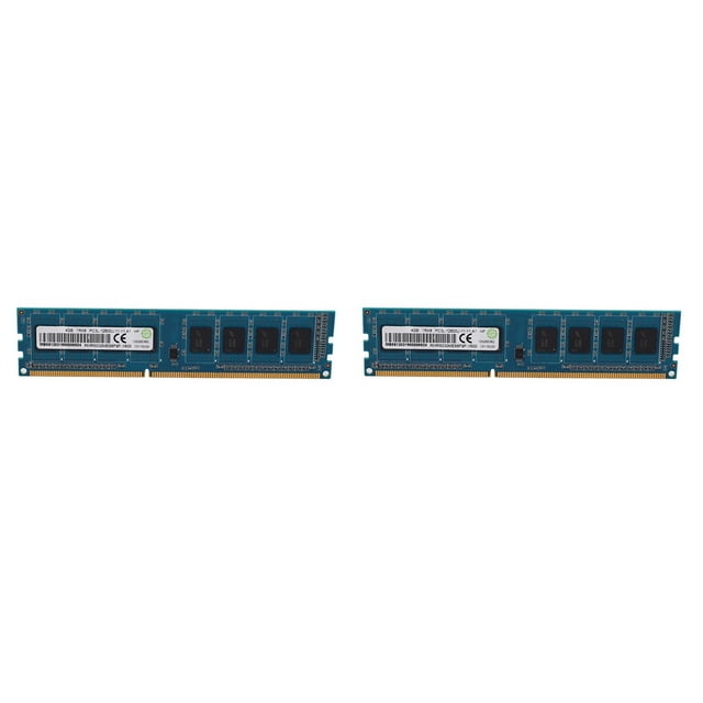 2X Memoria de Ordenador de Escritorio DDR3 4GB 1RX8 PC3L-12800U 1600Mhz 240Pins 1.35V CL11 DIMM Ram para Placa Base AMD