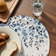 thumbnail image 3 of Blue Coastal Starfish Round 13 Inch Placemats Set of 2, Beach Nautical Shell Eucalyptus Rustic HeatResistant Non Slip Place Mats for Dining Table, Wipeable Braided Kitchen Table Mats for Housewarming, 3 of 9