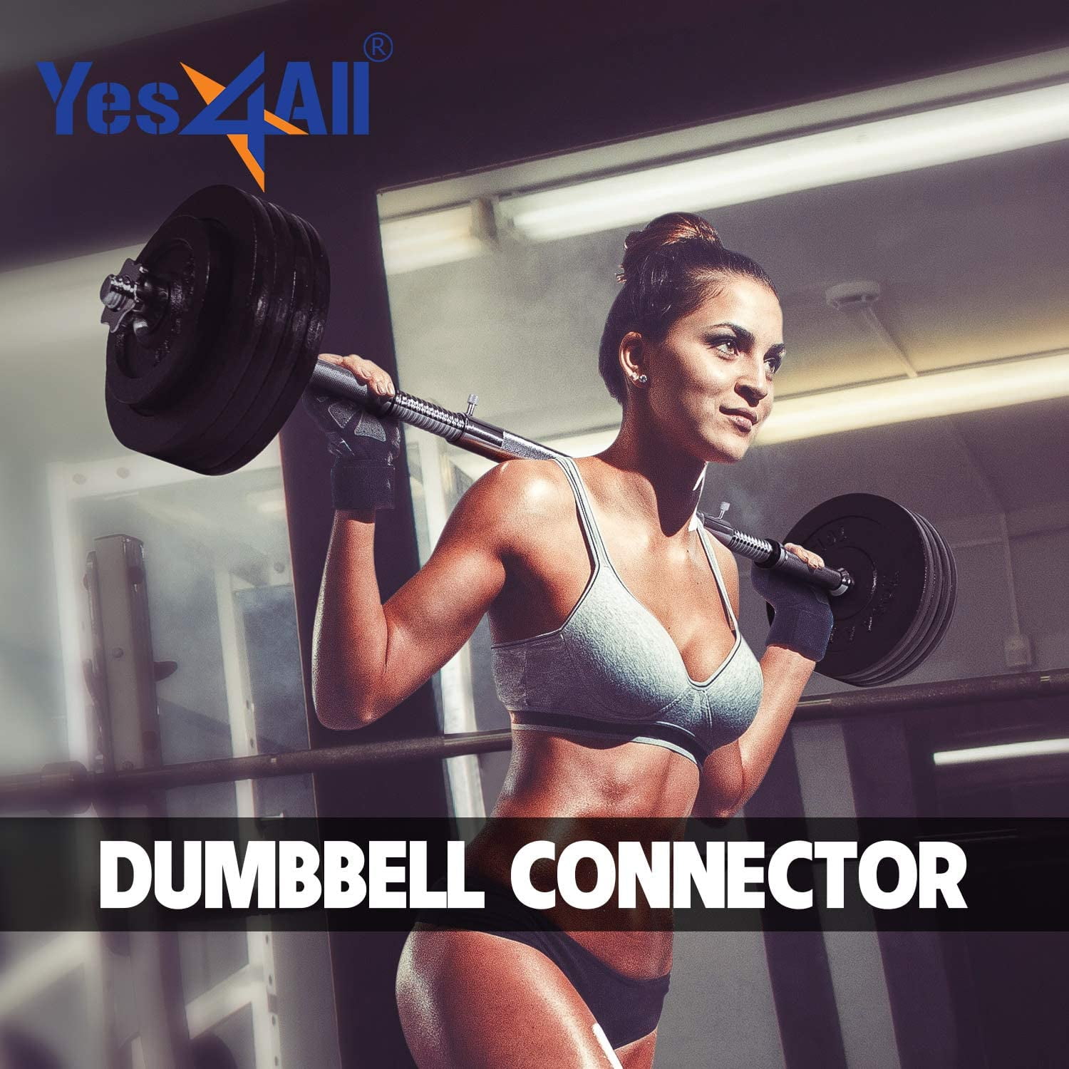 Yes4all adjustable dumbbells 190 lb dumbbell weights with dumbbell connector hotsell