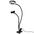 thumbnail image 1 of LED  Light, Aluminium Alloy 12W Selfie  Light, Three-Color Black Dimmable for Live Streaming Selfies, 1 of 7