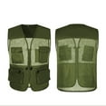 thumbnail image 2 of Neries Chaqueta de pesca de verano con bolsillos delanteros Tamaño múltiple CHEIST CHAIST CHAISTWEAT HOMBRES OUTERWAR VESTIDOS ACCESORIOS DE JUEGOS AIRNIOS ACCESORIOS GREEN / XXL sidaley OD003201-19, 2 of 7