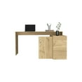 thumbnail image 3 of We Have Furniture L-Shaped Desk Desti, Single Door Cabinet, Light Oak Finish, 3 of 5
