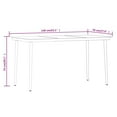 thumbnail image 4 of vidaXL 7 Piece Garden Dining Set Black, 4 of 5