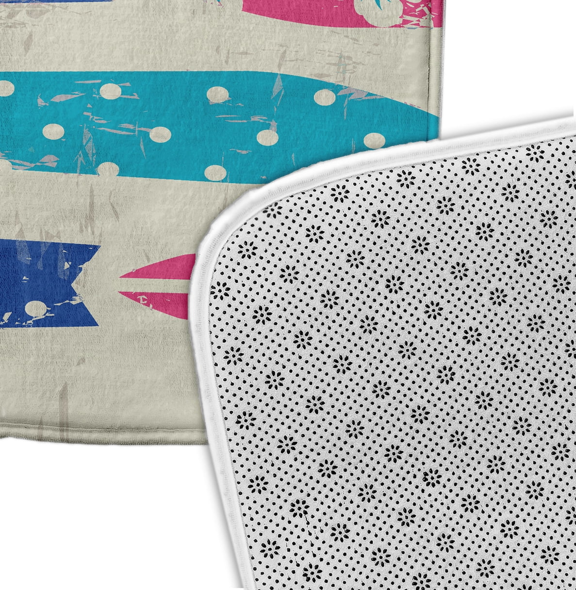 Simply Daisy 24" x 17" Plush Microfiber Pink Dean Bath Mat