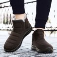 thumbnail image 4 of Teissuly Mens Boots Slip On Winter Flat Splashing Plus Velvet Warm Short Snow Boots Teissuly WER202401227409, 4 of 6