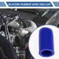 thumbnail image 2 of Unique Bargains 1 Pcs 50mm Length Car Silicone Hose End Cap Silicone Reinforced Blanking Cap for Bypass Tube Universal Blue 22mm/0.87" ID, 2 of 7