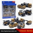 thumbnail image 2 of 1 64 Alloy Engineering Car with Gift Box  Excavator  Forklift  Stacking Machine  Forklift  Road Press  6/8 Pcs, 2 of 9