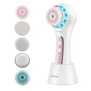UMICKOO Facial Cleansing Brush,Rechargeable IPX7 Waterproof with 5 Brush Heads,Face Brush Use for Exfoliating
