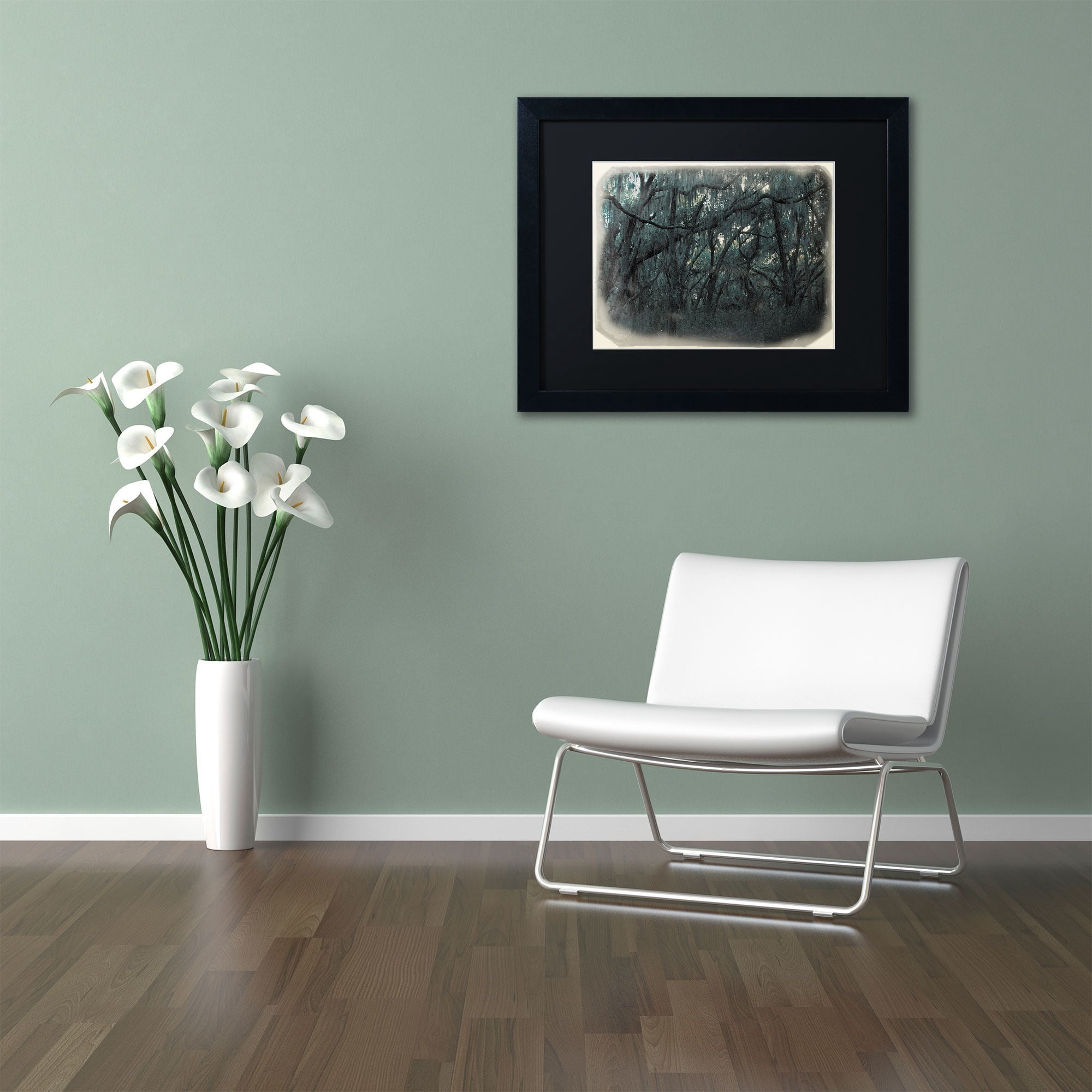 Trademark Patty Tuggle "Forest Dreams" Art Black Matte With Black Frame 16" x 20" (PT0125-B1620BMF)