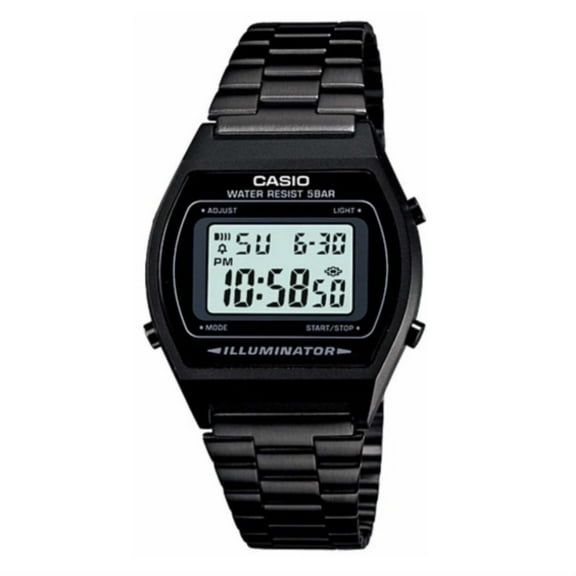 Casio Vintage B640WB-1A Black Stainless-Steel Quartz Unisex Sport Digital Watch