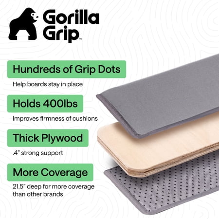 Gorilla Grip Heavy Duty Couch Cushion Support Board to Fix Sagging Sofas, 21.5x78 Oversized Sofa