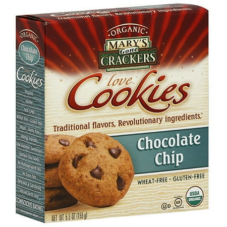 Mary's Gone Crackers Chocolate Chip Cookies, 5.5 oz (Pack of 6)