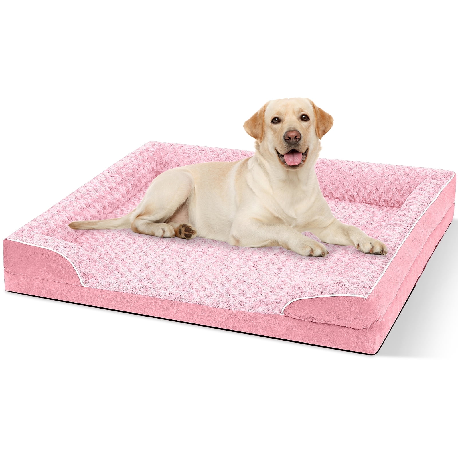 PayUSD Dog Bed for Large Medium Small Dogs Orthopedic Waterproof Dog Sofa Bed Non Slip Pet Couch with Removable Washable Cover Supportive Foam M to XXL