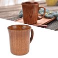 thumbnail image 3 of Drinking Cup, Natural Wooden Mug Reusable  Free with Handle for Office Tea Coffee Water, 3 of 8