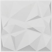 19 5/8"W x 19 5/8"H Niobe EnduraWall Decorative 3D Wall Panel, White