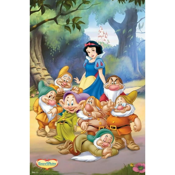 Disney Snow White and the Seven Dwarfs - Group Wall Poster, 22.375" x 34"